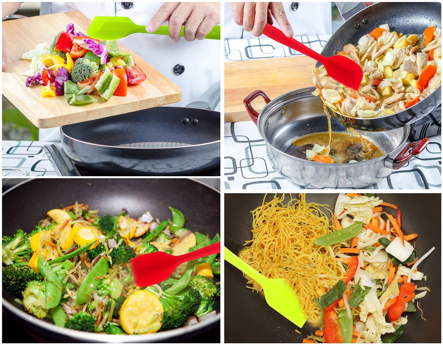 Silicone Heat Resistant Non-Stick Flexible Rubber Spatula