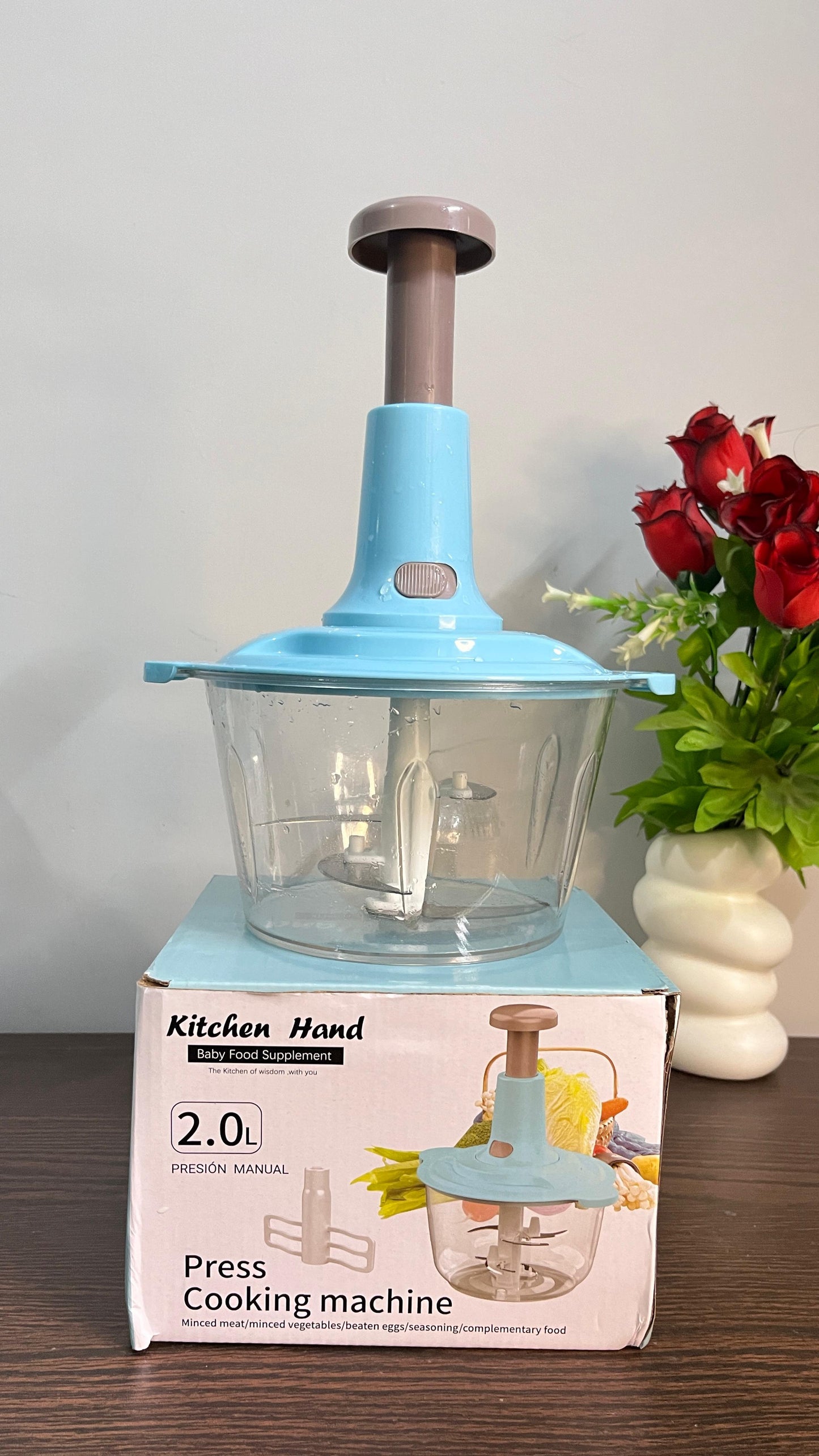 Multi-Functional Manual Hand Push Vegetable Chopper Cutter 0.7L , 1.5L & 2L