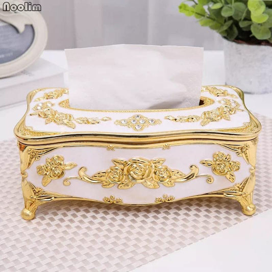 Luxury European Acrylic Tissue Box Office Table Accessories Home Hotel Car Holder