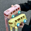 500ml Bus-Shaped Water Bottle with straw for Kids & Outdoor Sports