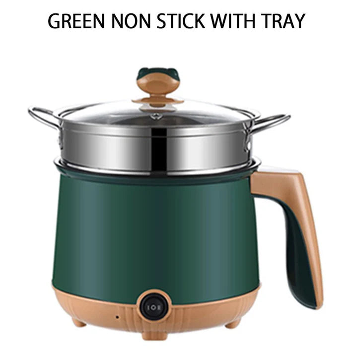 Multipurpose Electric Cooking pot, Nonstick Electric Hot Pot Cooker & Steamer