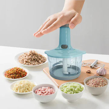 Multi-Functional Manual Hand Push Vegetable Chopper Cutter 0.7L , 1.5L & 2L