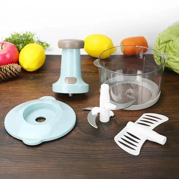 Multi-Functional Manual Hand Push Vegetable Chopper Cutter 0.7L , 1.5L & 2L