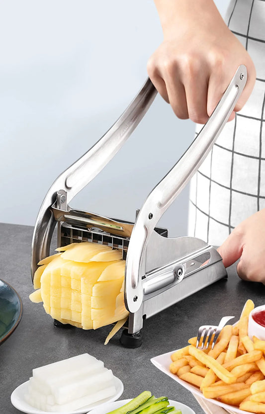 Stainless Steel French Fries Cutter Machine, Potato chipper, Slicer Cutter