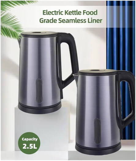 2.5L Electric Kettle – Fast Boil, Stainless Steel, Safe & Stylish