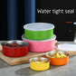 Stainless Steel colorful Mixing Bowls with Lids Set 5 Pcs