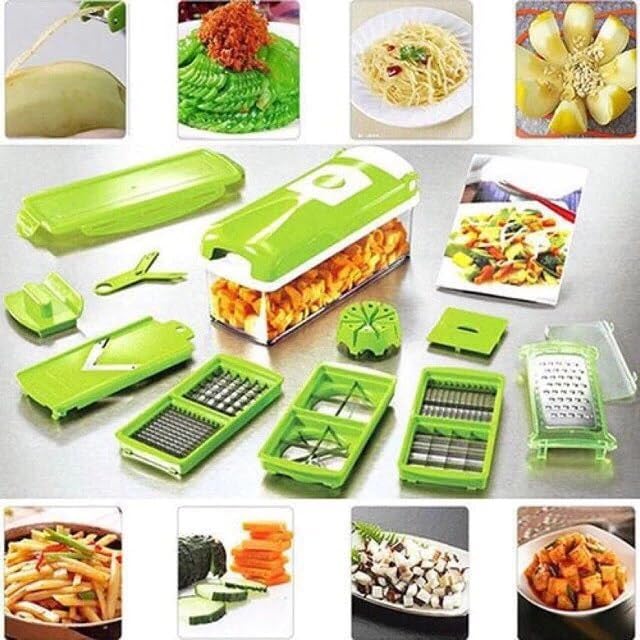 12 PCS NICER DICER - FRUIT & VEGETABLE CUTTER