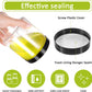 High Quality Plastic Air Tight Jars for Food Storage 200/ 500 / 1000 ML with Ingredients Stickers