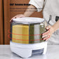6 Grid Round Rotating Grain&Rice Storage Box - 360° Rotating Multi-Section Food Dispenser