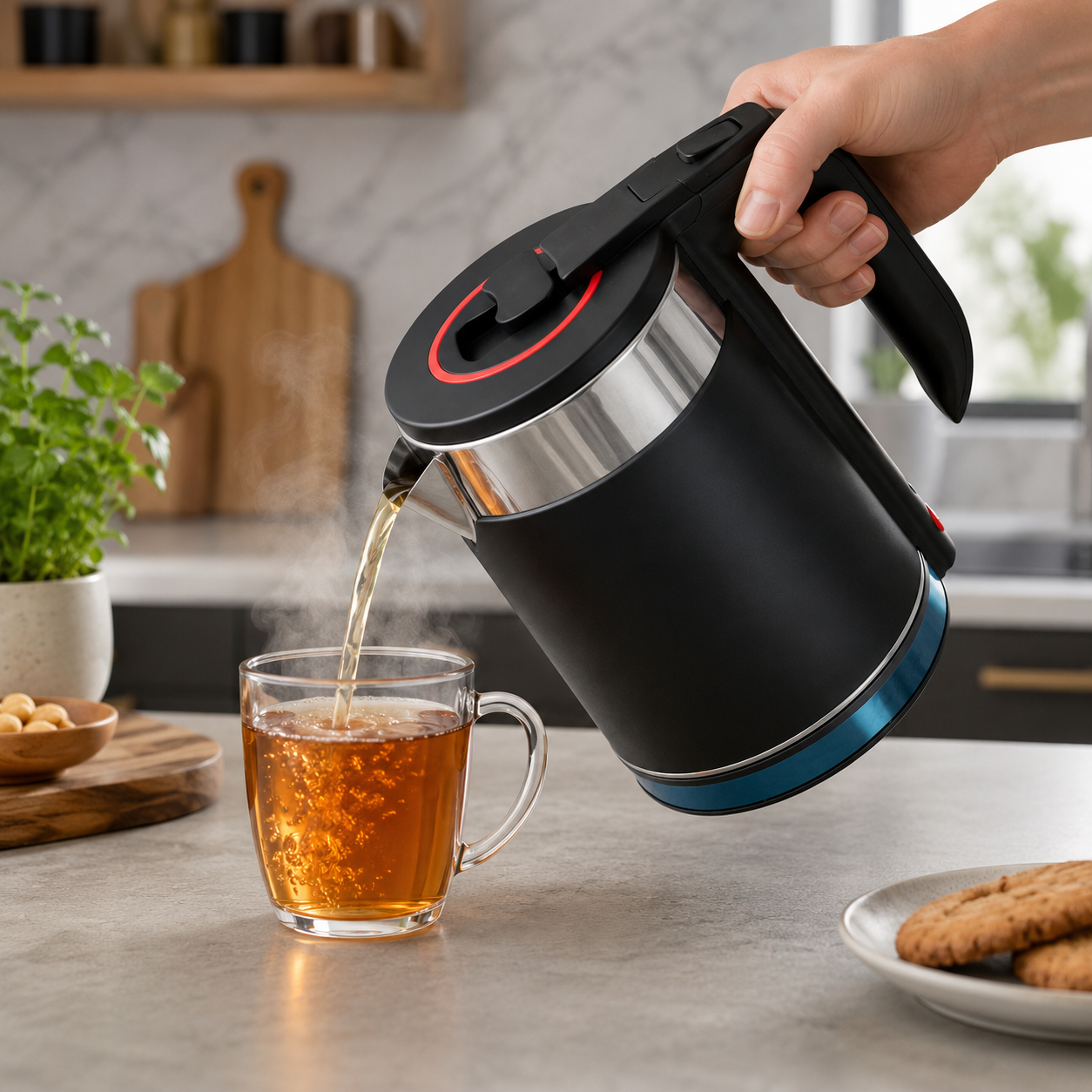 Electric Kettle 2 L | Stainless Steel & Plastic | Fast Boil | Auto Shut-Off | Home & Office Use