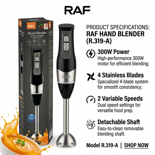 RAF Electric Hand Blender - 300 Watt