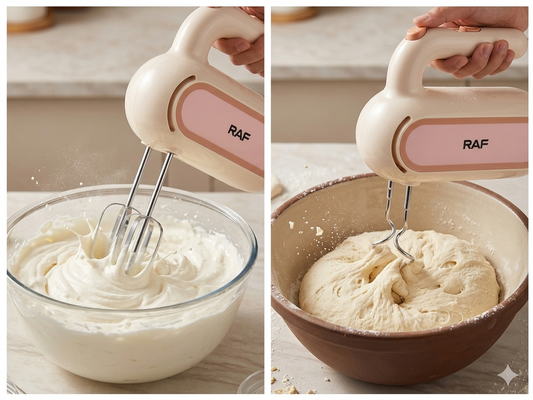 RAF Electric Hand Mixer along with 2 attachments, Cream & Egg Beater Machine