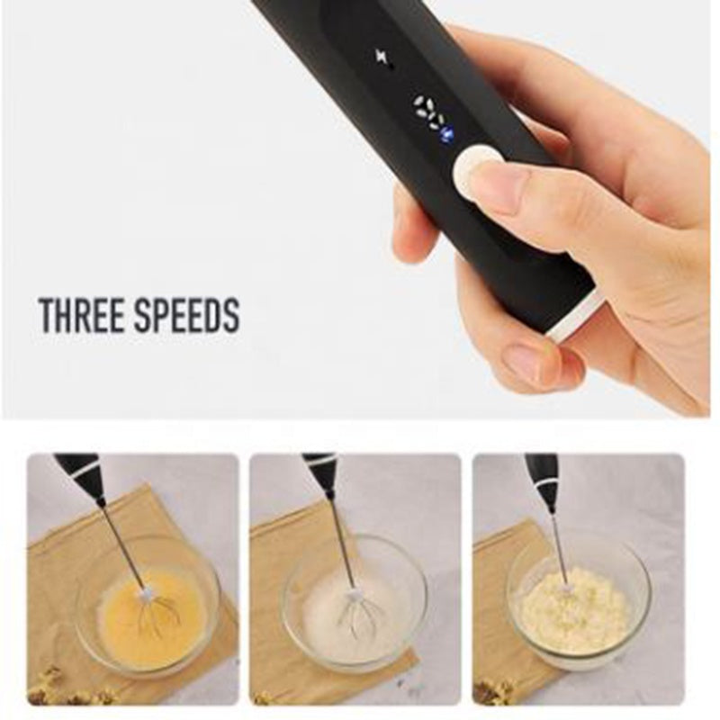 Rechargeable Electric Egg Beater Coffee Stir Baking Tool