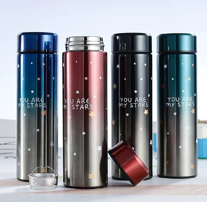 Smart Thermos Bottle 17oz/500ml Vacuum Flasks Led Digital Temperature Display
