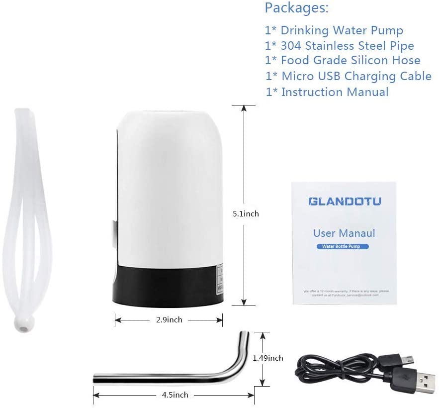 Automatic Electric Water Pump Drinking Water Dispenser for Home, Office, Travel, Camping