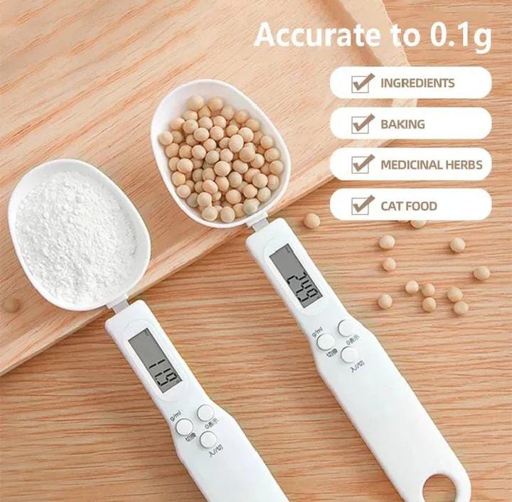 Digital Measuring Spoon Scale - 0.1g Precision for Cooking & Baking