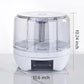 6 Grid Round Rotating Grain&Rice Storage Box - 360° Rotating Multi-Section Food Dispenser