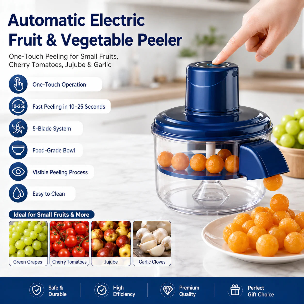 Automatic Electric Fruit and Vegetable Peeler Machine