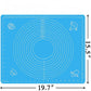 Silicon Baking & Pastry Mat for Dough & Roti Rolling 15 x 19 inches Multicolor